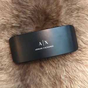 A/X Armani Exchange black sunglass case